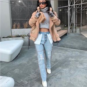 MANIERE DE VOIR High Rise Inside Out Jeans 100% Cotton Size 6 Length 27